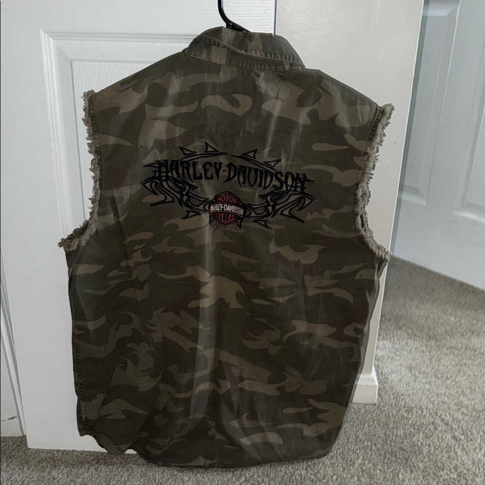 Harley-Davidson Olive Camouflage Vest